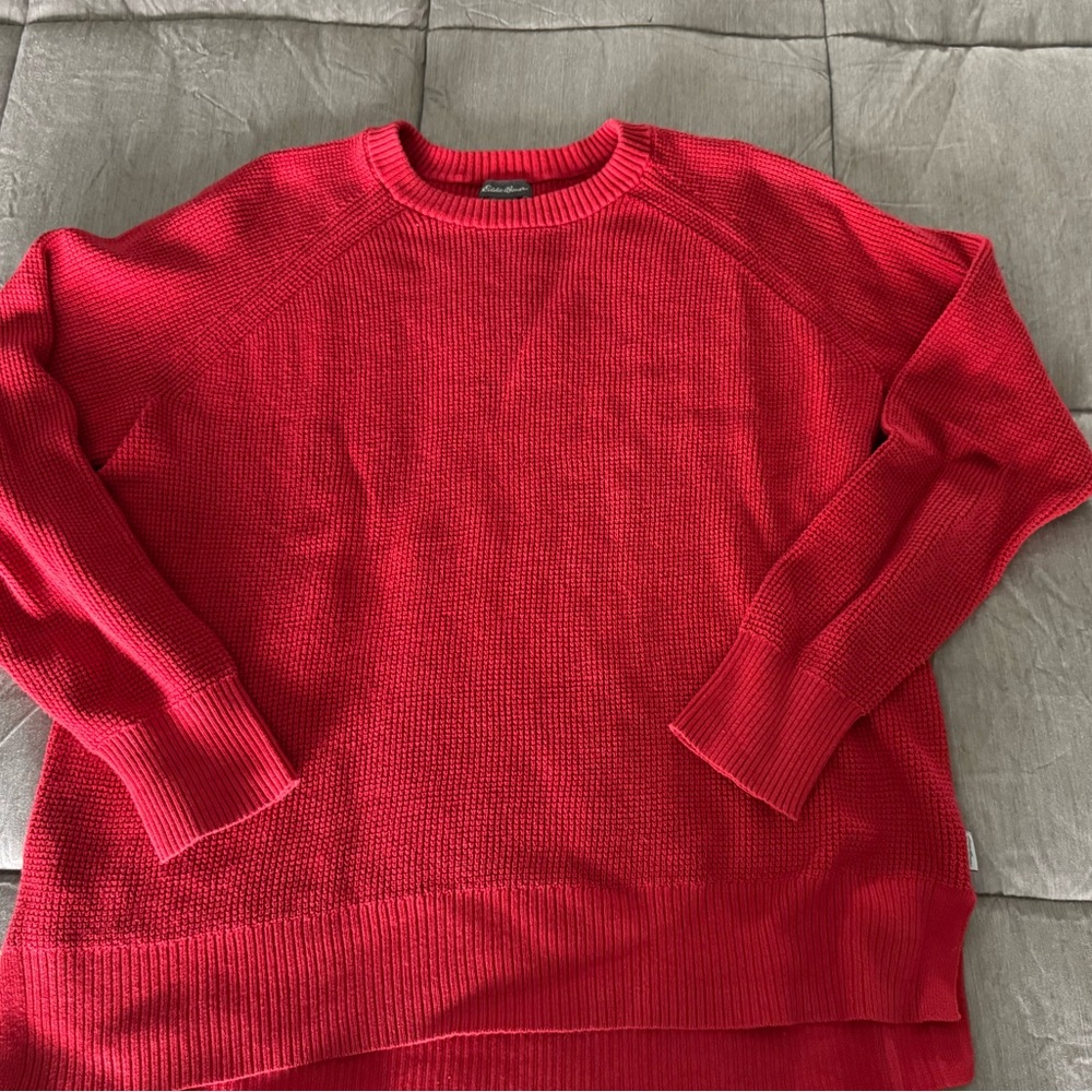 Vintage Eddie Bauer Women’s  Red Crewneck Sweater
